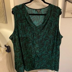 3x Hunter Green & Black Top